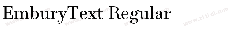 EmburyText Regular字体转换